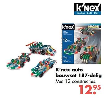 Aanbiedingen K`nex auto bouwset 187-delig - K'Nex - Geldig van 09/10/2017 tot 06/12/2017 bij Multi Bazar