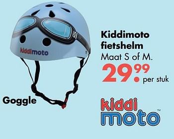 Aanbiedingen Kiddimoto fietshelm maat s of m goggle - Kiddi Moto - Geldig van 09/10/2017 tot 06/12/2017 bij Multi Bazar