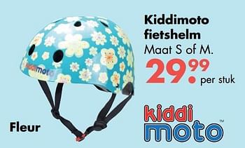 Aanbiedingen Kiddimoto fietshelm maat s of m fleur - Kiddi Moto - Geldig van 09/10/2017 tot 06/12/2017 bij Multi Bazar