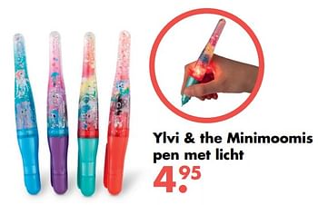 Aanbiedingen Ylvi + the minimoomis pen met licht - Ylvi en de Minimoomis - Geldig van 09/10/2017 tot 06/12/2017 bij Multi Bazar