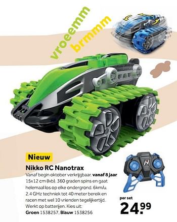 Aanbiedingen Nikko rc nanotrax - Nikko - Geldig van 25/09/2017 tot 10/12/2017 bij Intertoys