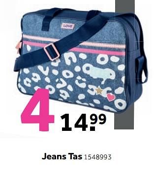 Aanbiedingen Jeans tas - Huismerk - Intertoys - Geldig van 25/09/2017 tot 10/12/2017 bij Intertoys