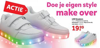 Aanbiedingen Led sneakers klittenband - Huismerk - Intertoys - Geldig van 25/09/2017 tot 10/12/2017 bij Intertoys