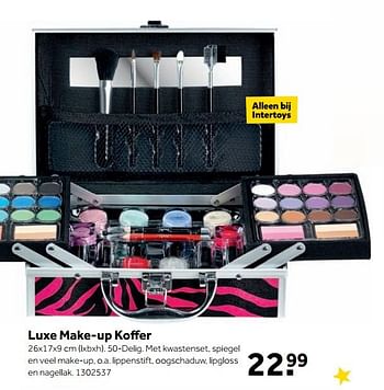 Aanbiedingen Luxe make-up koffer - Huismerk - Intertoys - Geldig van 25/09/2017 tot 10/12/2017 bij Intertoys