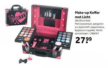 Aanbiedingen Make-up koffer met licht - Huismerk - Intertoys - Geldig van 25/09/2017 tot 10/12/2017 bij Intertoys