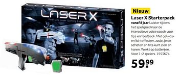 Aanbiedingen Laser x starterpack - Laser X - Geldig van 25/09/2017 tot 10/12/2017 bij Intertoys