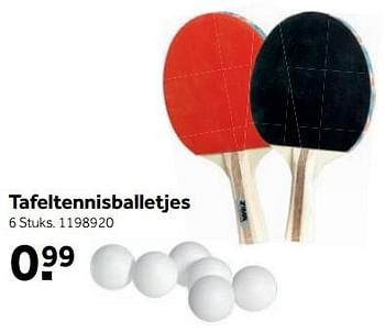 Aanbiedingen Tafeltennisballetjes - Huismerk - Intertoys - Geldig van 25/09/2017 tot 10/12/2017 bij Intertoys