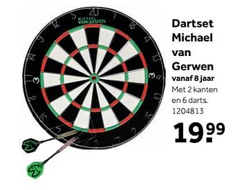 Aanbiedingen Dartset michael van gerwen - Huismerk - Intertoys - Geldig van 25/09/2017 tot 10/12/2017 bij Intertoys