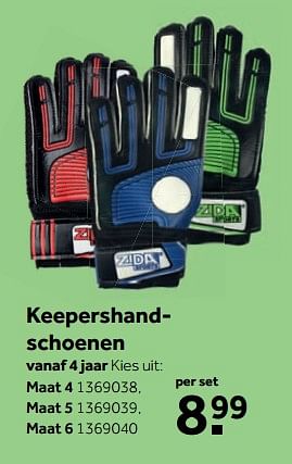 Aanbiedingen Keepershandschoenen - Huismerk - Intertoys - Geldig van 25/09/2017 tot 10/12/2017 bij Intertoys