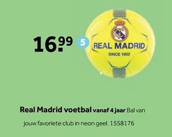 Aanbiedingen Real madrid voetbal - Huismerk - Intertoys - Geldig van 25/09/2017 tot 10/12/2017 bij Intertoys