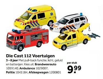 Aanbiedingen Die cast 112 voertuigen - Huismerk - Intertoys - Geldig van 25/09/2017 tot 10/12/2017 bij Intertoys