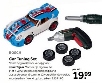 Aanbiedingen Car tuning set - Bosch - Geldig van 25/09/2017 tot 10/12/2017 bij Intertoys