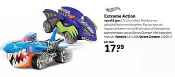 Aanbiedingen Extreme action - Hot Wheels - Geldig van 25/09/2017 tot 10/12/2017 bij Intertoys