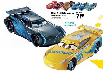 Aanbiedingen Cars 3 metalen auto - Cars - Geldig van 25/09/2017 tot 10/12/2017 bij Intertoys