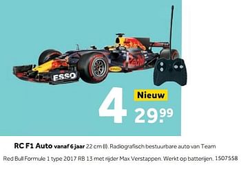 Aanbiedingen Rc f1 auto - Huismerk - Intertoys - Geldig van 25/09/2017 tot 10/12/2017 bij Intertoys