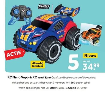 Aanbiedingen Rc nano vaporizr 2 - Nikko - Geldig van 25/09/2017 tot 10/12/2017 bij Intertoys