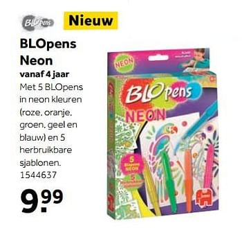 Aanbiedingen Blopens neon - Blopens - Geldig van 25/09/2017 tot 10/12/2017 bij Intertoys