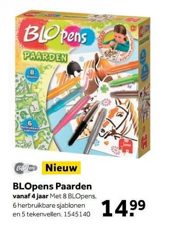 Aanbiedingen Blopens paarden - Blopens - Geldig van 25/09/2017 tot 10/12/2017 bij Intertoys