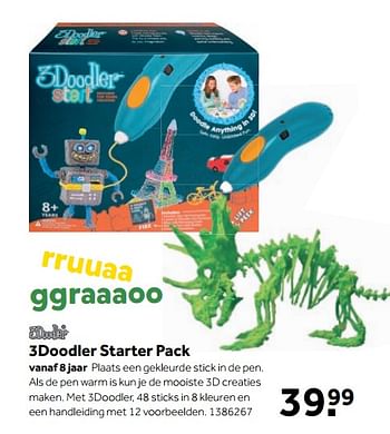 Aanbiedingen 3doodler starter pack - The 3doodler - Geldig van 25/09/2017 tot 10/12/2017 bij Intertoys