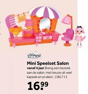 Aanbiedingen Mini speelset salon - Lalaloopsy - Geldig van 25/09/2017 tot 10/12/2017 bij Intertoys