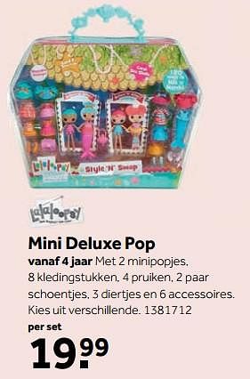 Aanbiedingen Mini deluxe pop - Lalaloopsy - Geldig van 25/09/2017 tot 10/12/2017 bij Intertoys