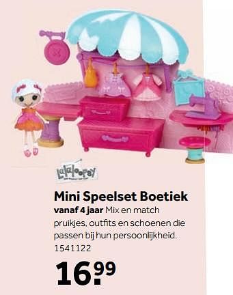 Aanbiedingen Mini speelset boetiek - Lalaloopsy - Geldig van 25/09/2017 tot 10/12/2017 bij Intertoys