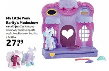 Aanbiedingen My little pony rarity`s modeshow - My Little Pony - Geldig van 25/09/2017 tot 10/12/2017 bij Intertoys