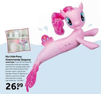 Aanbiedingen My little pony zwemmende zeepony - My Little Pony - Geldig van 25/09/2017 tot 10/12/2017 bij Intertoys