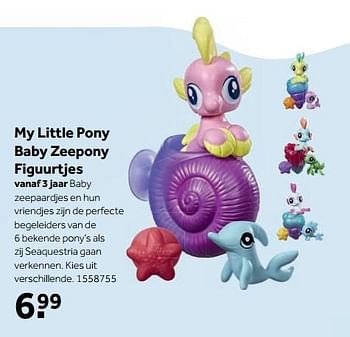 Aanbiedingen My little pony baby zeepony figuurtjes - My Little Pony - Geldig van 25/09/2017 tot 10/12/2017 bij Intertoys