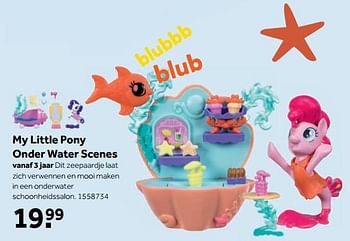 Aanbiedingen My little pony onder water scenes - My Little Pony - Geldig van 25/09/2017 tot 10/12/2017 bij Intertoys