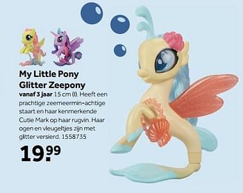 Aanbiedingen My little pony glitter zeepony - My Little Pony - Geldig van 25/09/2017 tot 10/12/2017 bij Intertoys