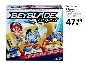 Aanbiedingen Starterset 2 spelers - Beyblade - Geldig van 25/09/2017 tot 10/12/2017 bij Intertoys