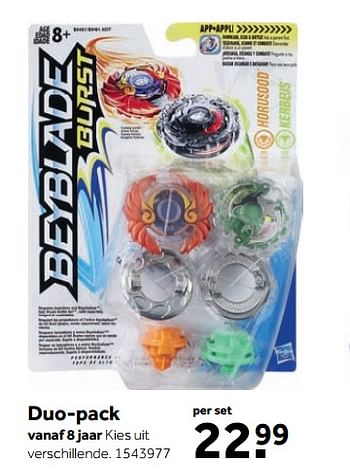 Aanbiedingen Duo-pack - Beyblade - Geldig van 25/09/2017 tot 10/12/2017 bij Intertoys