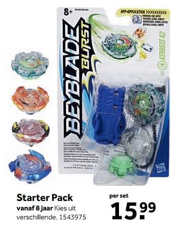 Aanbiedingen Starter pack - Beyblade - Geldig van 25/09/2017 tot 10/12/2017 bij Intertoys