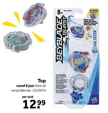 Aanbiedingen Top - Beyblade - Geldig van 25/09/2017 tot 10/12/2017 bij Intertoys