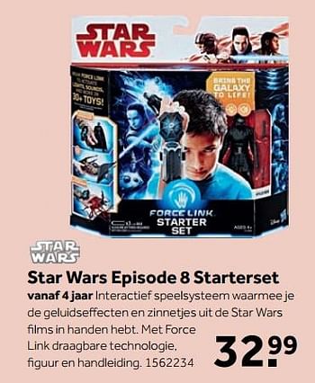 Aanbiedingen Star wars episode 8 starterset - Star Wars - Geldig van 25/09/2017 tot 10/12/2017 bij Intertoys