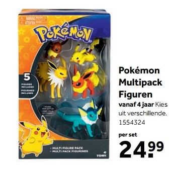 Aanbiedingen Pokémon multipack figuren - Pokemon - Geldig van 25/09/2017 tot 10/12/2017 bij Intertoys