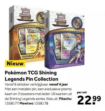 Aanbiedingen Pokémon tcg shining legends pin collection - Pokemon - Geldig van 25/09/2017 tot 10/12/2017 bij Intertoys