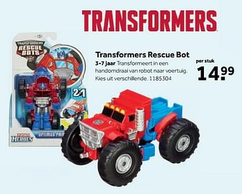 Aanbiedingen Transformers rescue bot - Transformers - Geldig van 25/09/2017 tot 10/12/2017 bij Intertoys