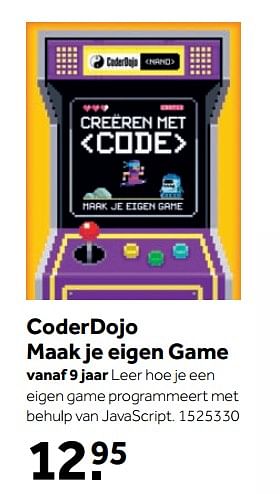 Aanbiedingen Coderdojo maak je eigen game - Huismerk - Intertoys - Geldig van 25/09/2017 tot 10/12/2017 bij Intertoys