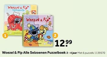 Aanbiedingen Woezel + pip alle seizoenen puzzelboek - Woezel en Pip - Geldig van 25/09/2017 tot 10/12/2017 bij Intertoys