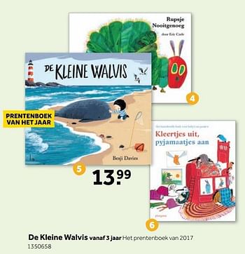 Aanbiedingen De kleine walvis - Huismerk - Intertoys - Geldig van 25/09/2017 tot 10/12/2017 bij Intertoys