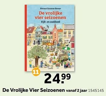 Aanbiedingen De vrolijke vier seizoenen - Huismerk - Intertoys - Geldig van 25/09/2017 tot 10/12/2017 bij Intertoys