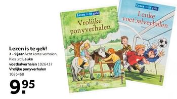 Aanbiedingen Lezen is te gek! leuke voetbalverhalen - Huismerk - Intertoys - Geldig van 25/09/2017 tot 10/12/2017 bij Intertoys