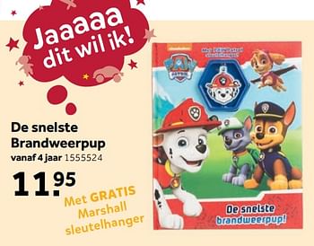 Aanbiedingen De snelste brandweerpup - PAW  PATROL - Geldig van 25/09/2017 tot 10/12/2017 bij Intertoys