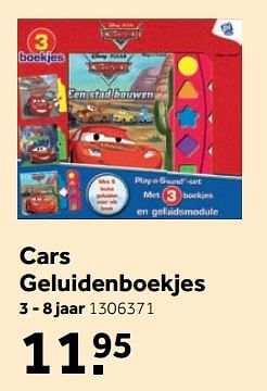 Aanbiedingen Cars geluidenboekjes - Cars - Geldig van 25/09/2017 tot 10/12/2017 bij Intertoys