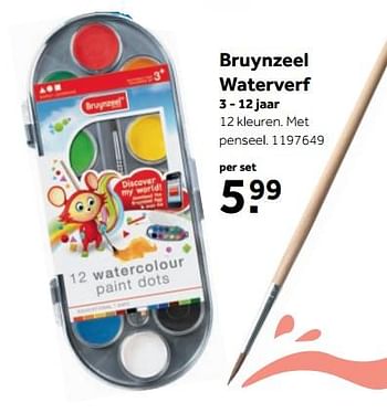 Aanbiedingen Bruynzeel waterverf - Bruynzeel - Geldig van 25/09/2017 tot 10/12/2017 bij Intertoys