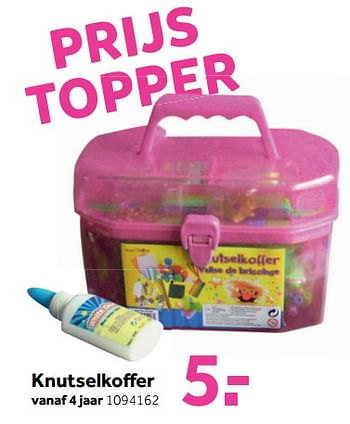 Aanbiedingen Knutselkoffer - Huismerk - Intertoys - Geldig van 25/09/2017 tot 10/12/2017 bij Intertoys