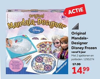 Aanbiedingen Original mandaladesigner disney frozen - Disney  Frozen - Geldig van 25/09/2017 tot 10/12/2017 bij Intertoys