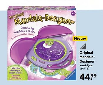 Aanbiedingen Original mandaladesigner - Ravensburger - Geldig van 25/09/2017 tot 10/12/2017 bij Intertoys